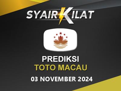 Bocoran Syair Togel Macau Tanggal 3 November 2024 Hari Minggu