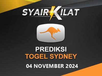 Bocoran Syair Togel Sydney Tanggal 4 November 2024 Hari Senin